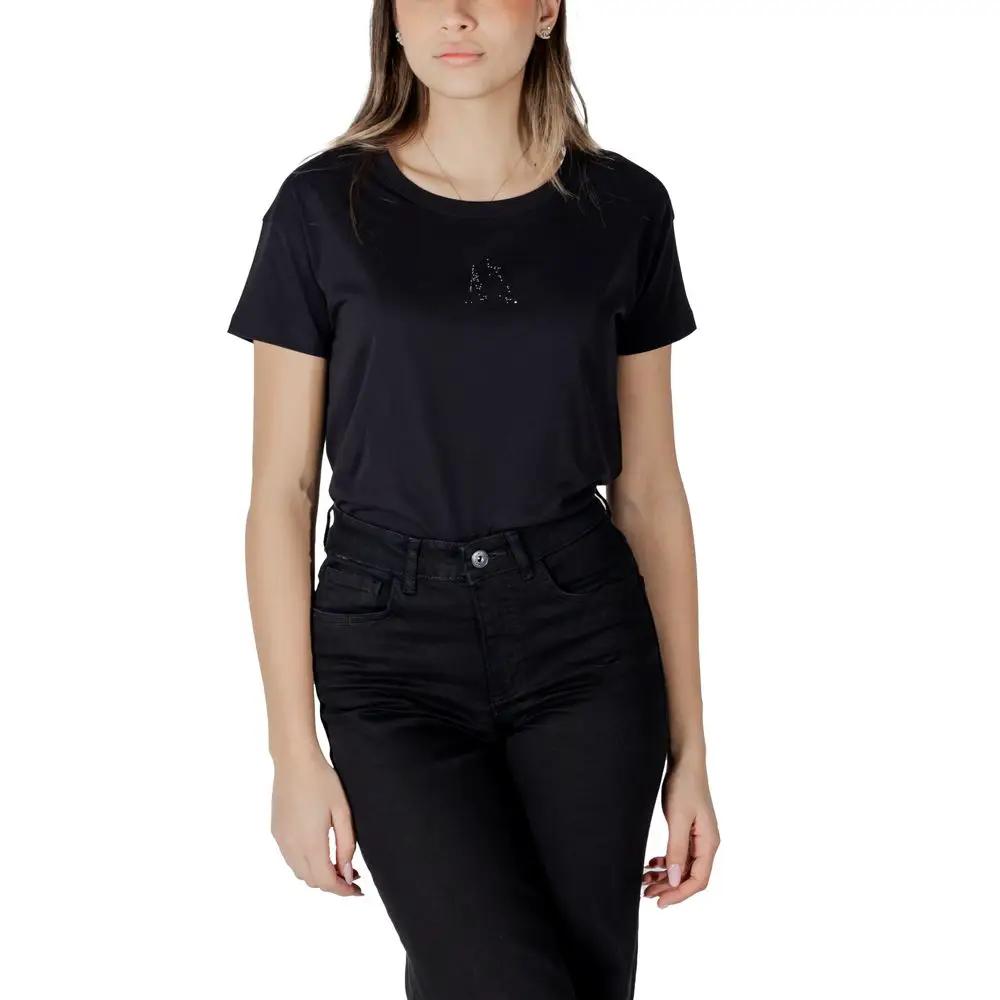 Armani Exchange Armani Exchange Black Cotton T-Shirt