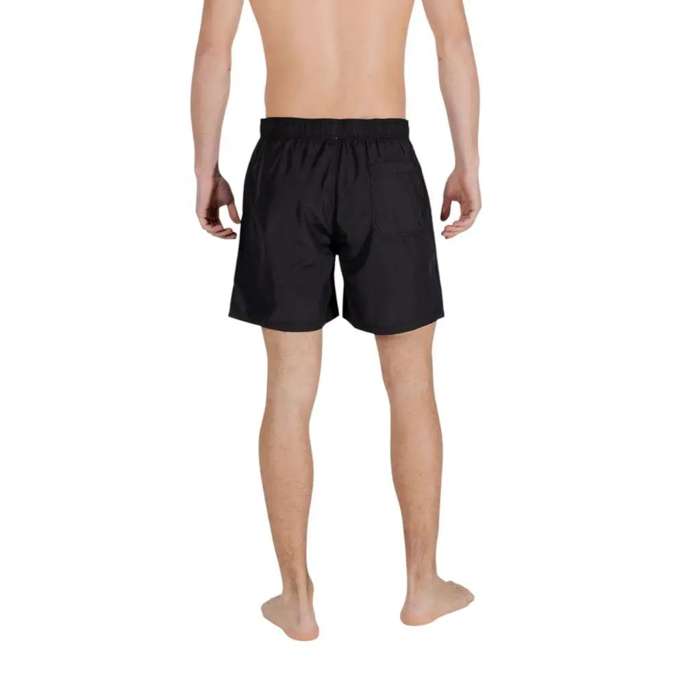 Armani Exchange Armani Exchange Black Polyester Swim Shorts