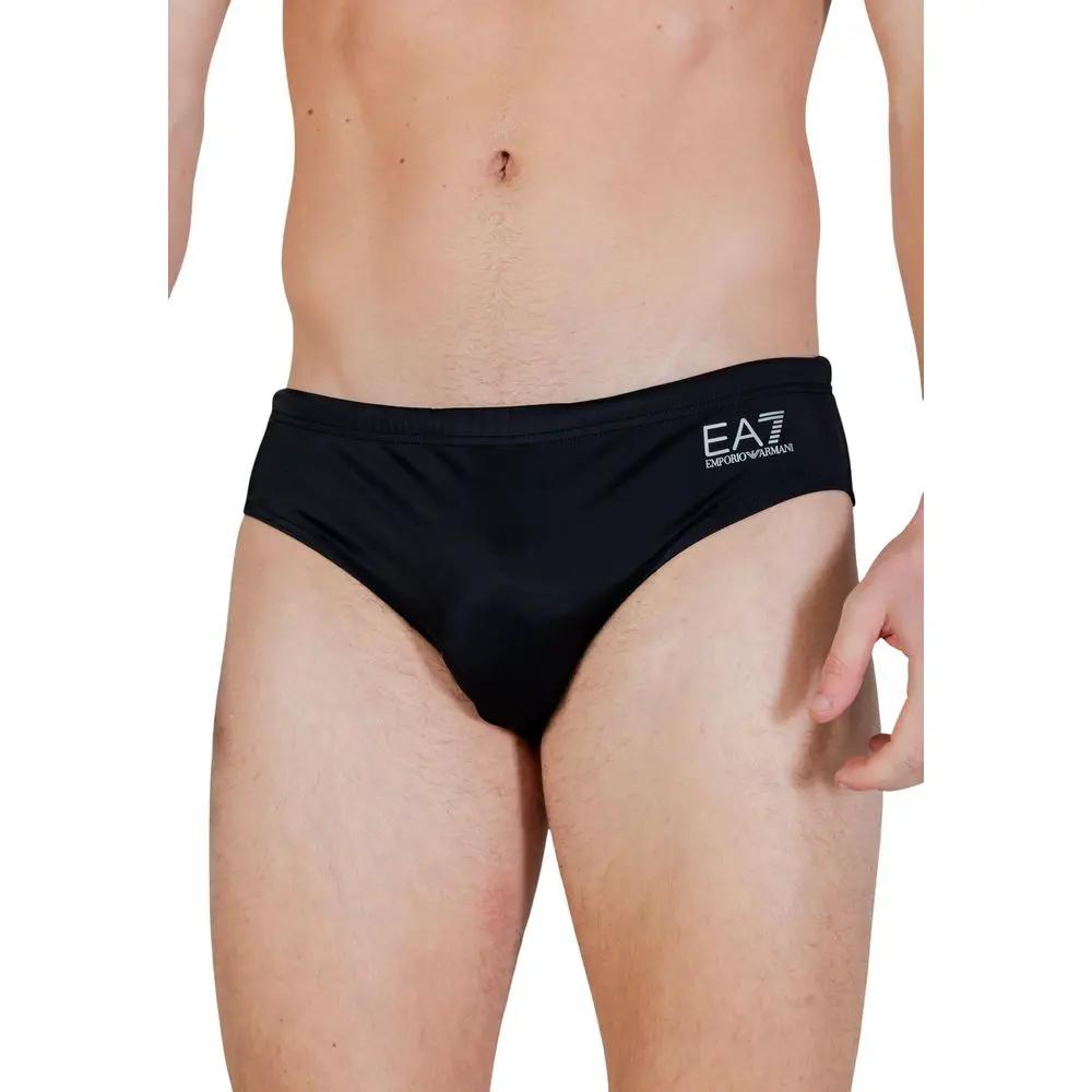 EA7 Emporio Armani Bicolor Polyester Swim Briefs