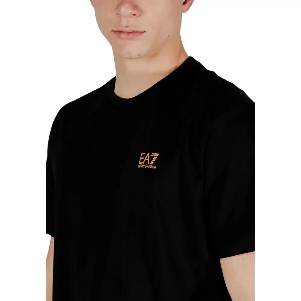 EA7 Emporio Armani EA7 Emporio Armani Bicolor Cotton T-Shirt
