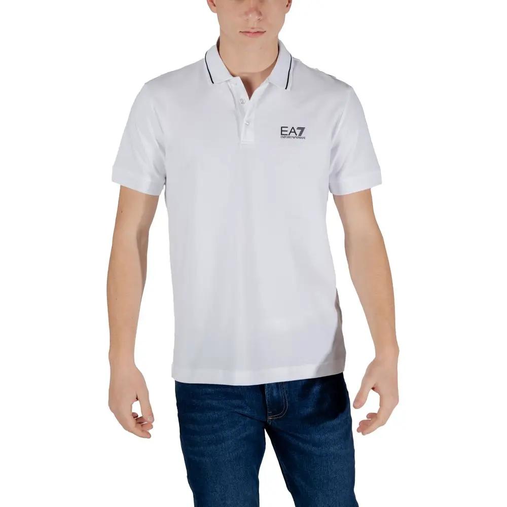 Polo EA7 Emporio Armani en coton blanc