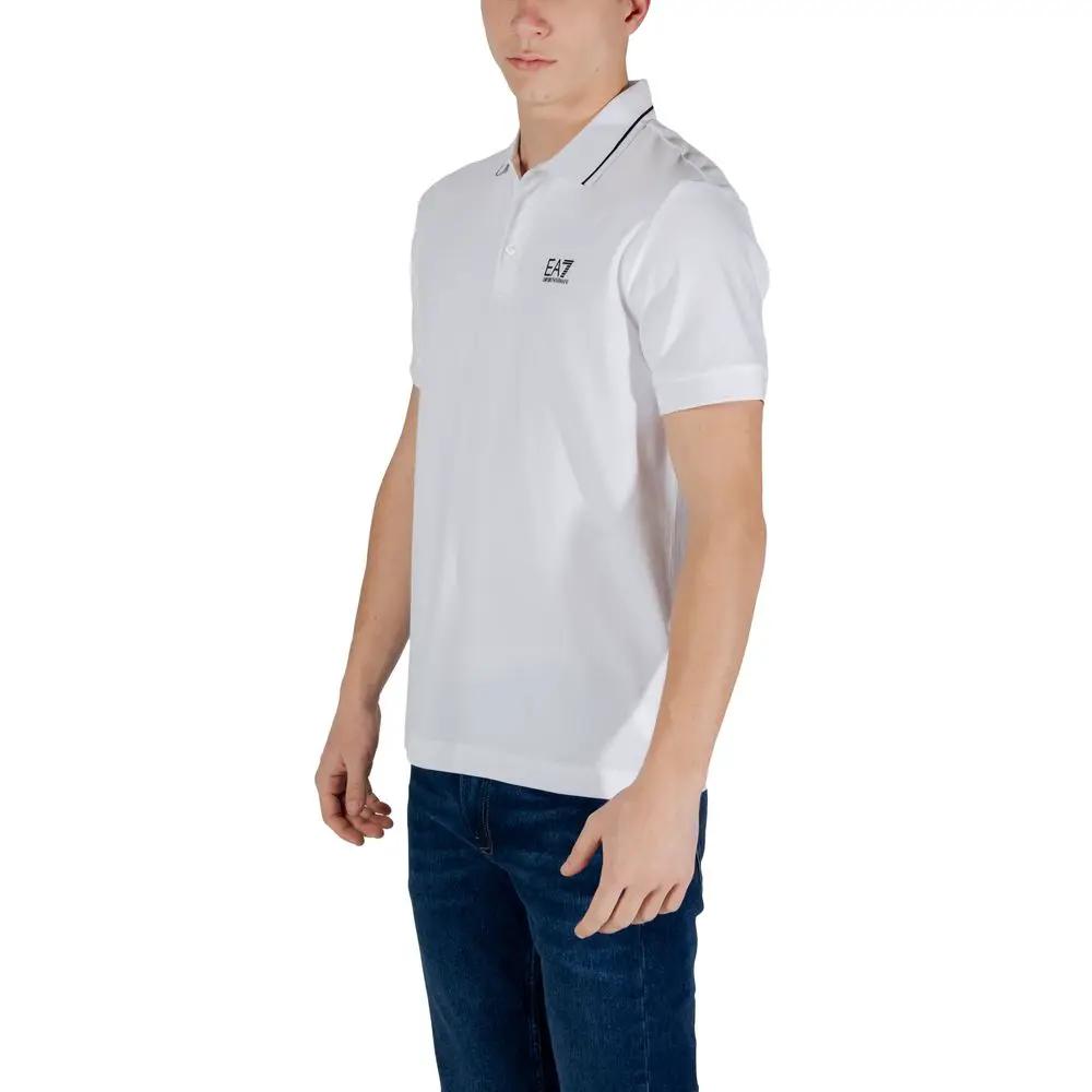 Polo EA7 Emporio Armani en coton blanc