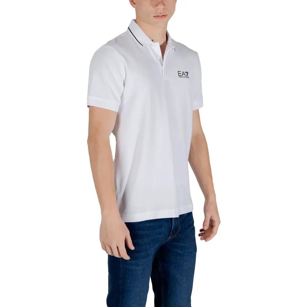 Polo EA7 Emporio Armani en coton blanc