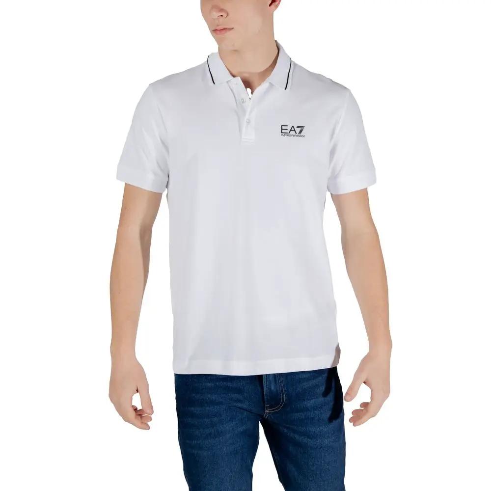 EA7 Emporio Armani EA7 Emporio Armani White Cotton Polo Shirt