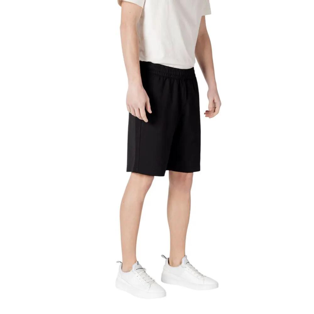 EA7 Emporio Armani EA7 Emporio Armani Black Cotton Bermuda Shorts