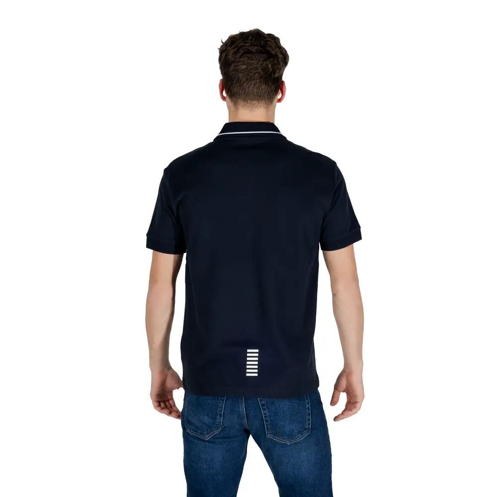 EA7 Emporio Armani EA7 Emporio Armani Blue Cotton Polo Shirt