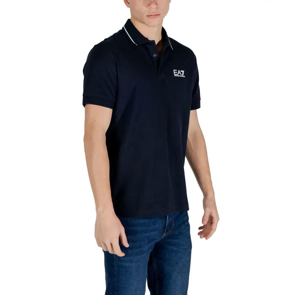 EA7 Emporio Armani EA7 Emporio Armani Blue Cotton Polo Shirt