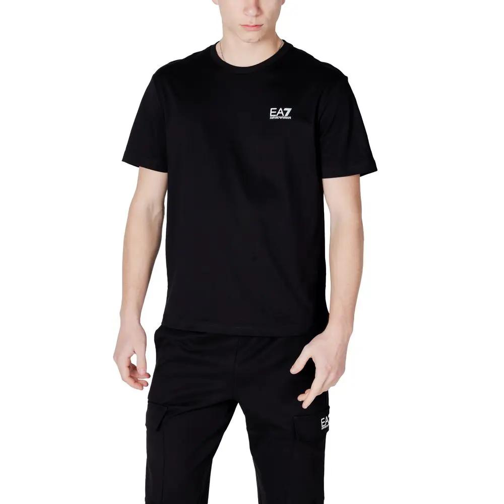 EA7 Emporio Armani Vêtements de sport en coton noir et blanc