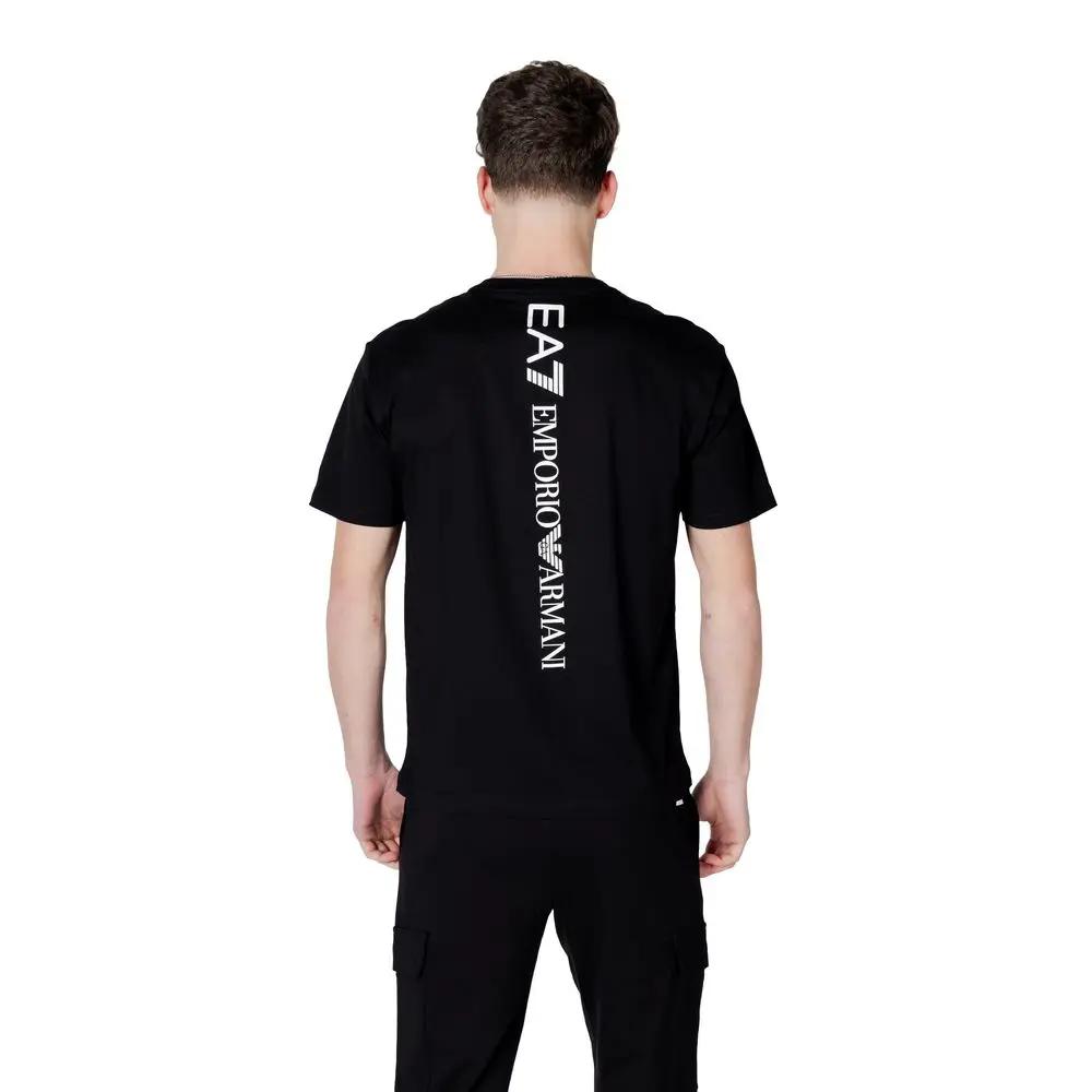 EA7 Emporio Armani Vêtements de sport en coton noir et blanc