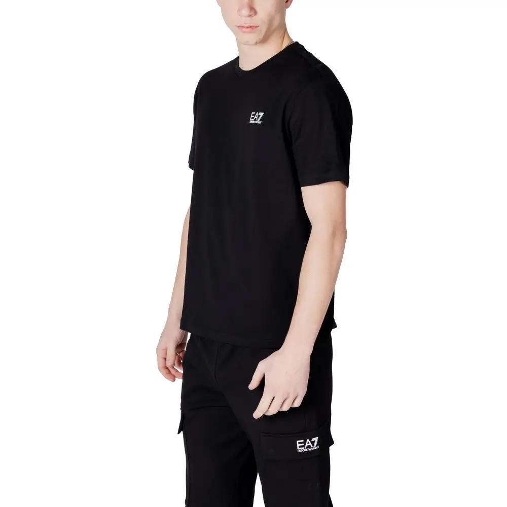 EA7 Emporio Armani Vêtements de sport en coton noir et blanc
