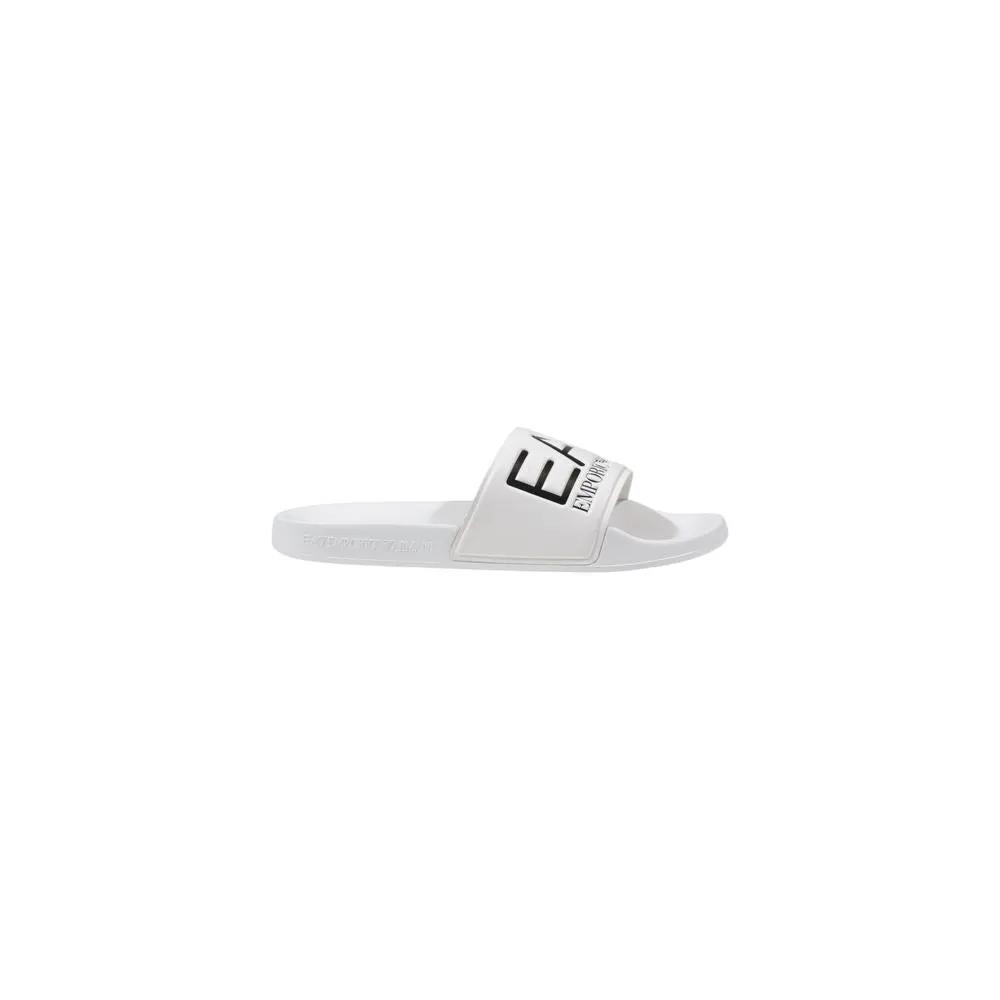 Tongs EA7 Emporio Armani blanches en PVC