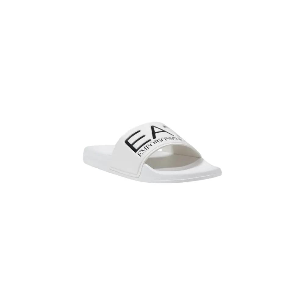 Tongs EA7 Emporio Armani blanches en PVC