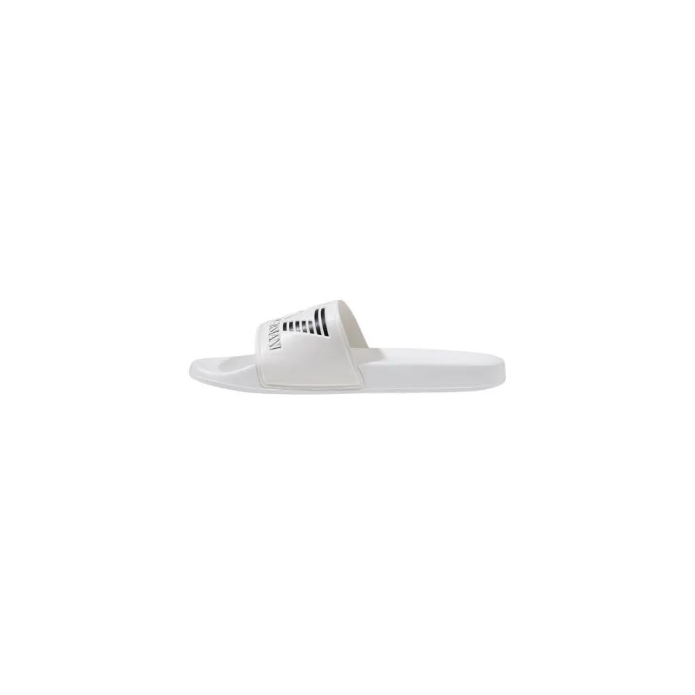 Tongs EA7 Emporio Armani blanches en PVC