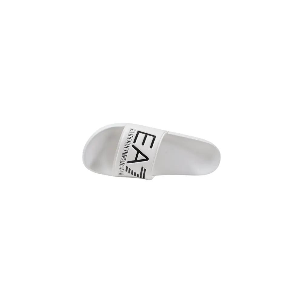 Tongs EA7 Emporio Armani blanches en PVC