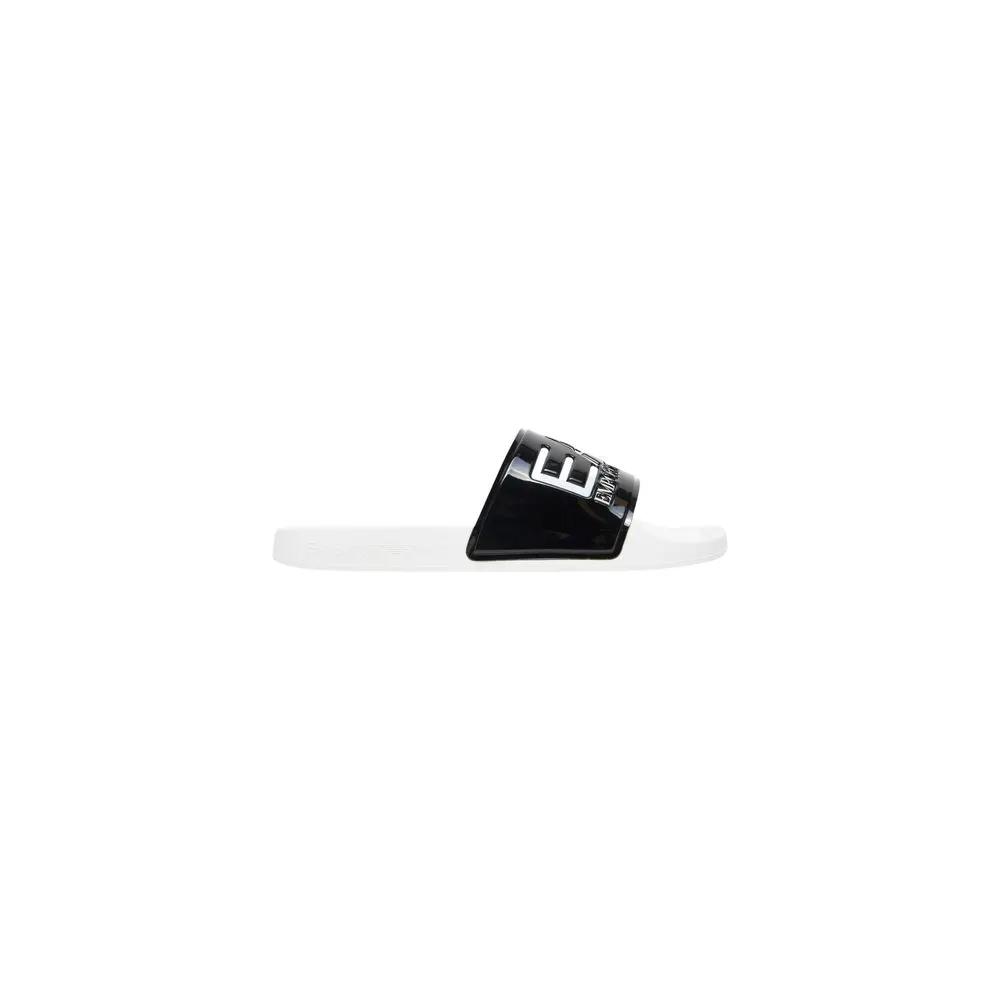 EA7 Emporio Armani EA7 Emporio Armani Black And White Pvc Slippers