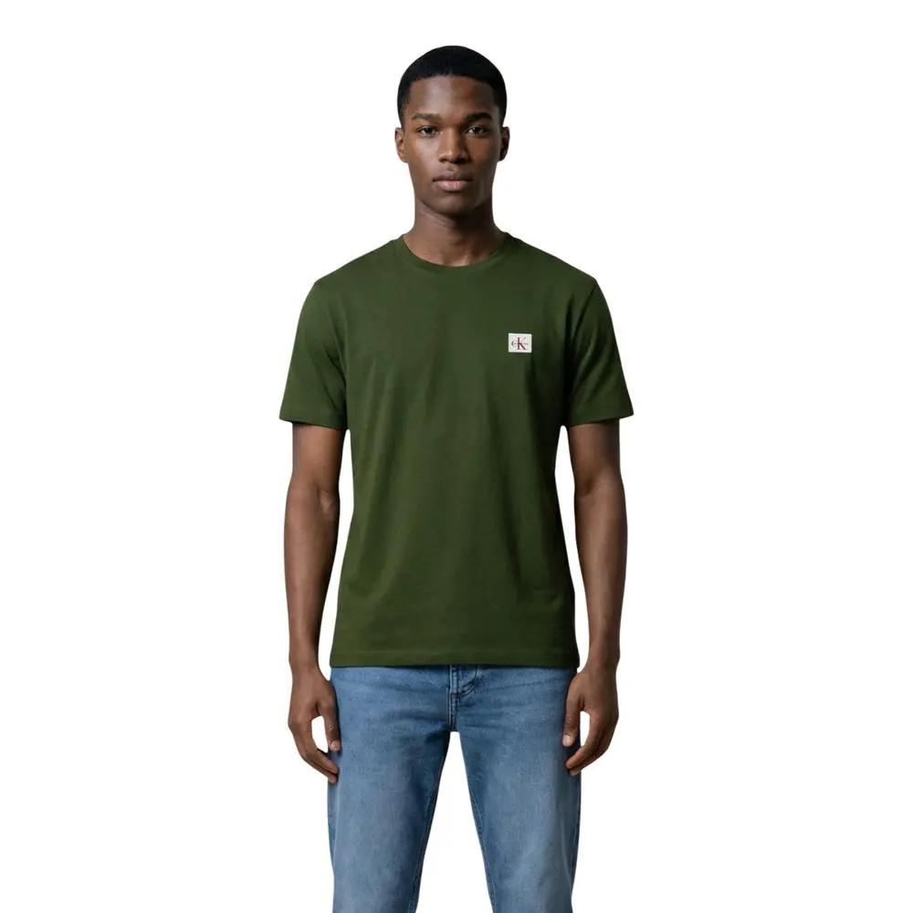 T-shirt en coton vert Calvin Klein Jeans