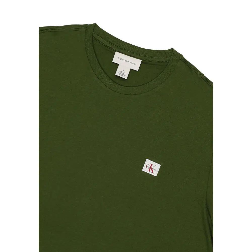 T-shirt en coton vert Calvin Klein Jeans