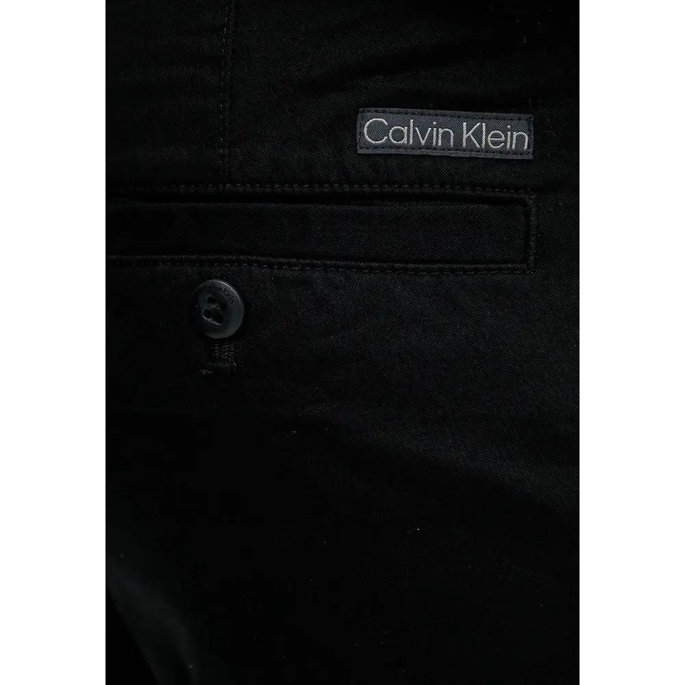 Calvin Klein Jeans Black Cotton Casual Pants