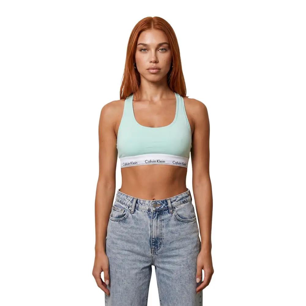Soutien-gorge en coton vert Calvin Klein Underwear