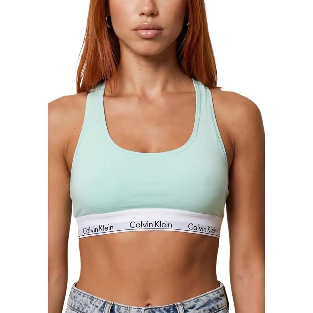 Soutien-gorge en coton vert Calvin Klein Underwear