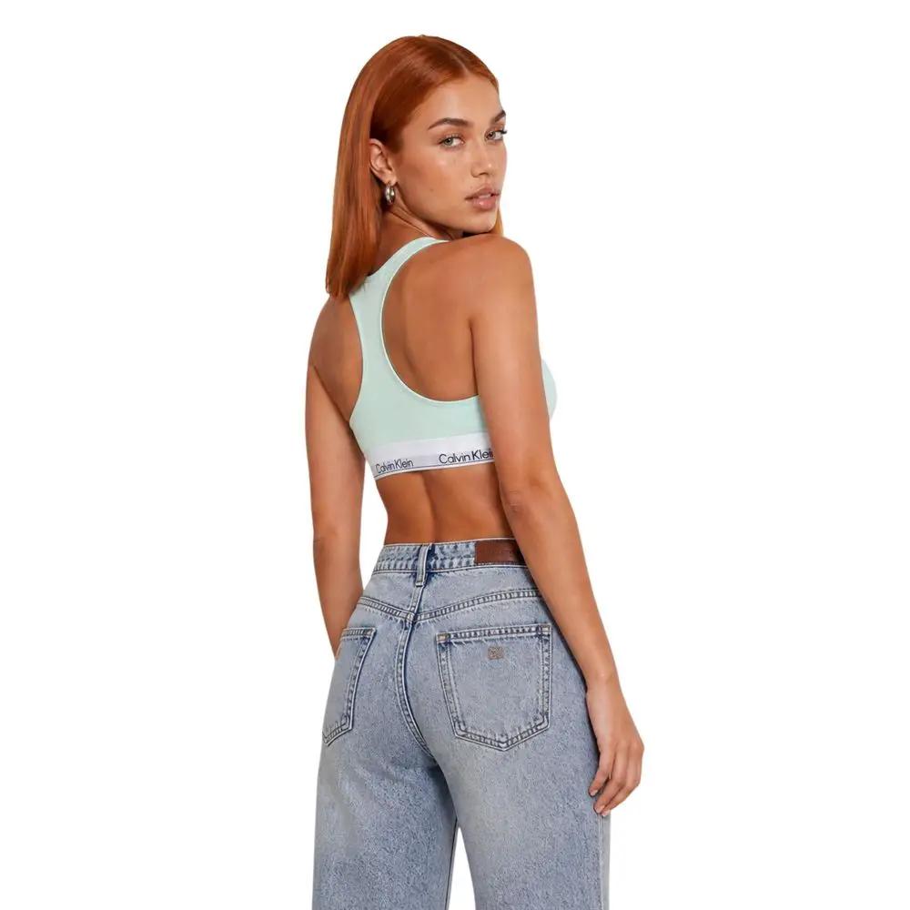 Soutien-gorge en coton vert Calvin Klein Underwear