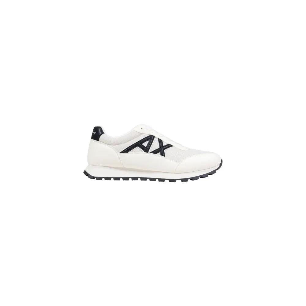 Armani Exchange Armani Exchange Black And White Polyester Athletic Sneakers