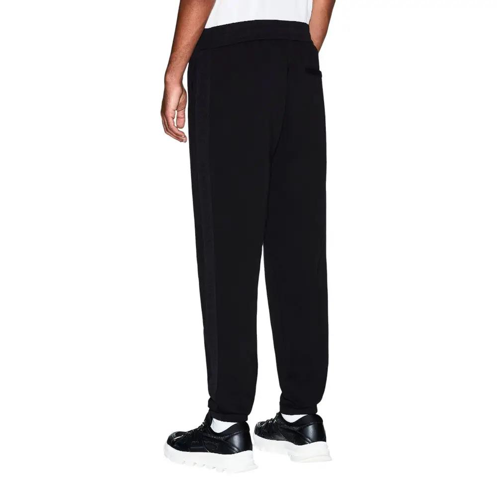 Pantalon de jogging Armani Exchange noir en coton (pantalon d'entraînement)