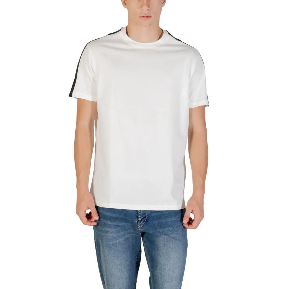 T-shirt en coton crème Armani Exchange