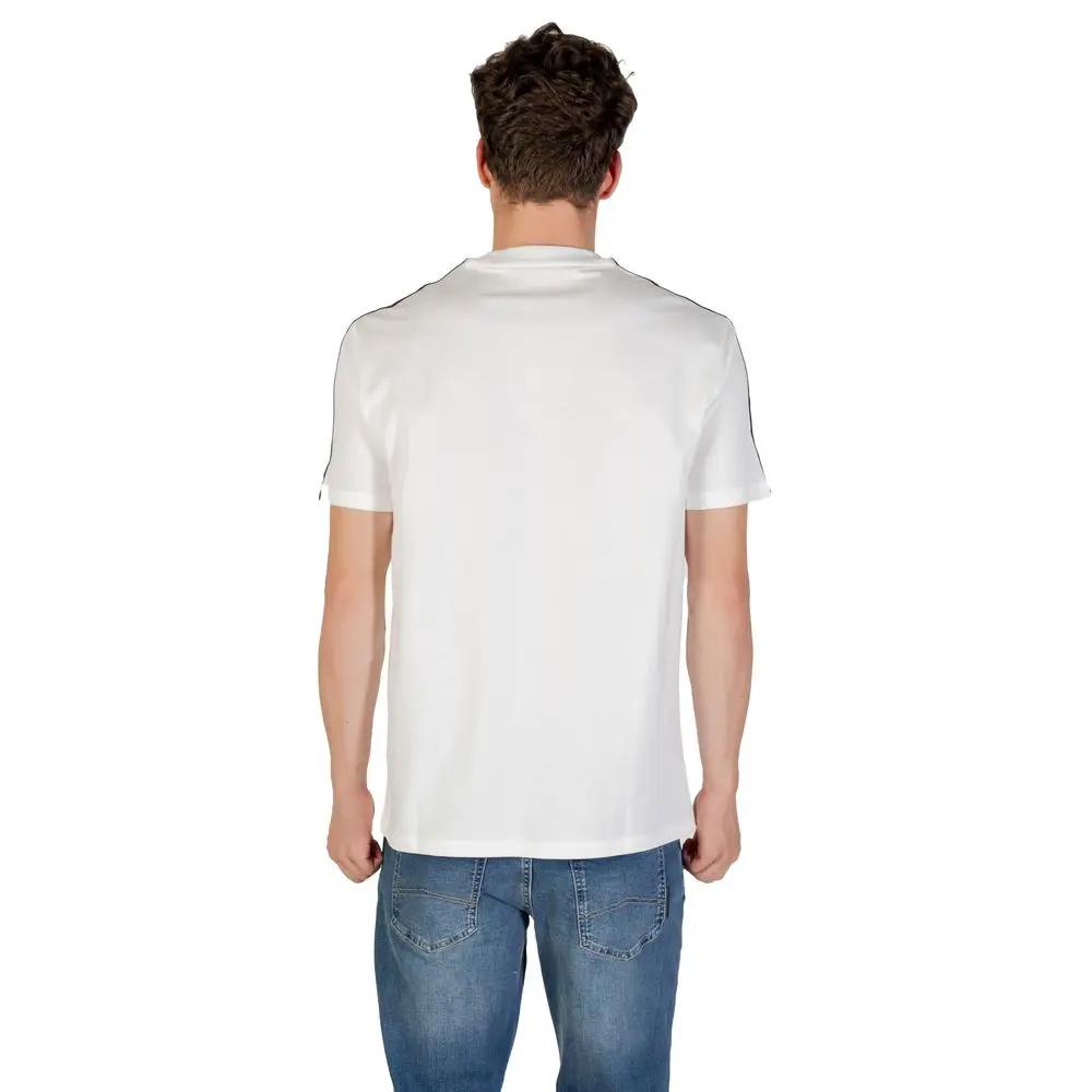 T-shirt en coton crème Armani Exchange