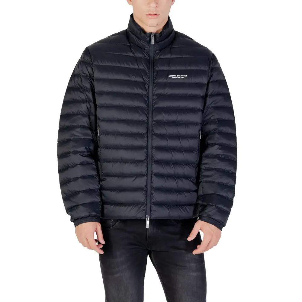 Armani Exchange Blue Polyamide Jacket