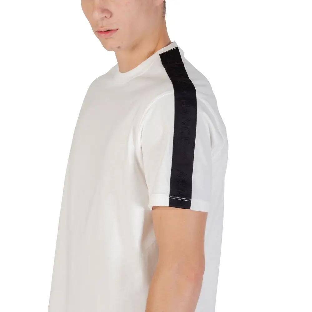 T-shirt en coton crème Armani Exchange