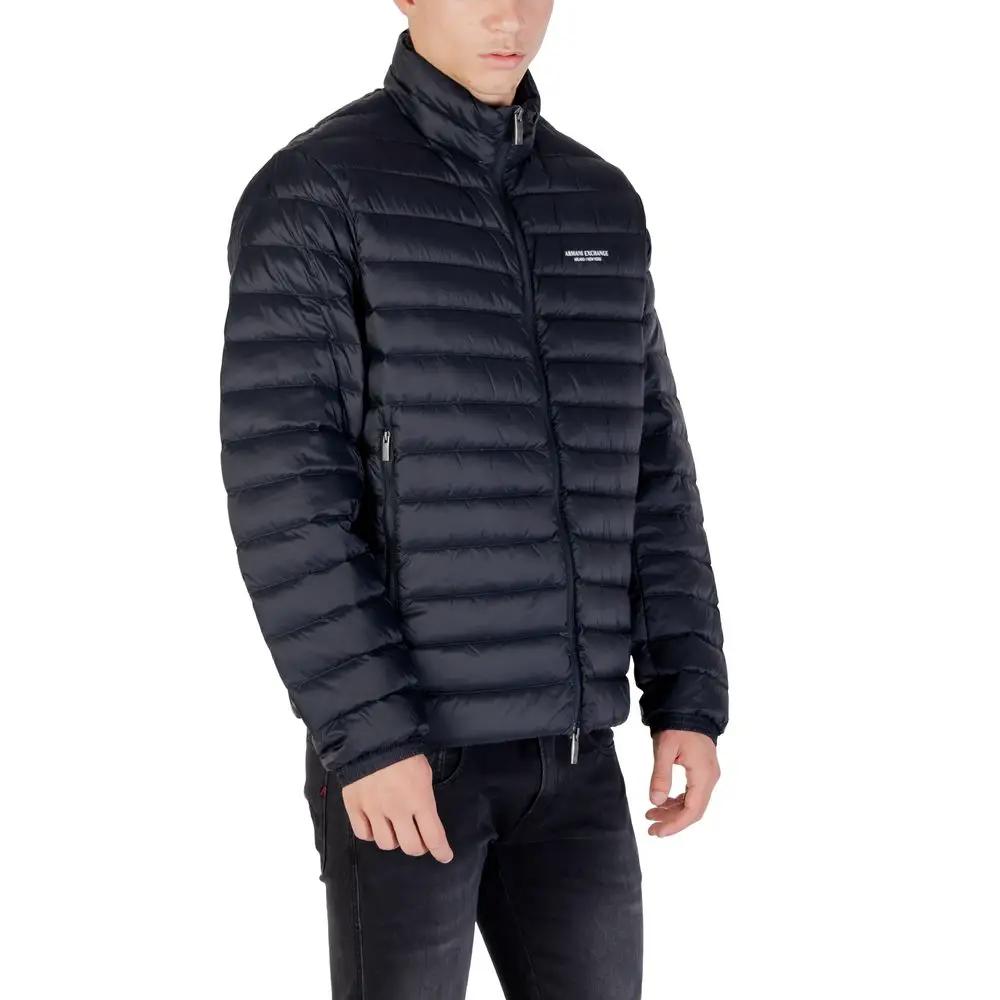 Armani Exchange Blue Polyamide Jacket