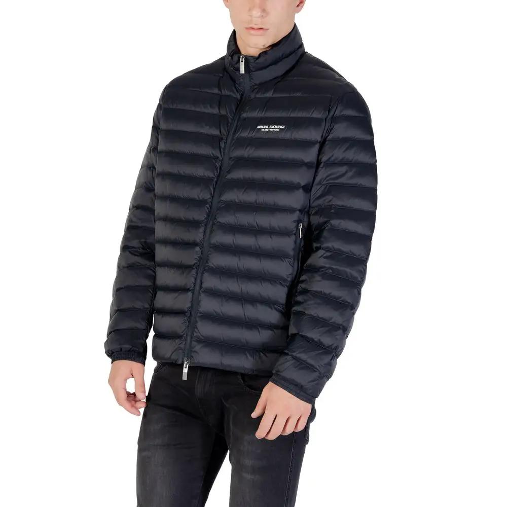 Armani Exchange Blue Polyamide Jacket