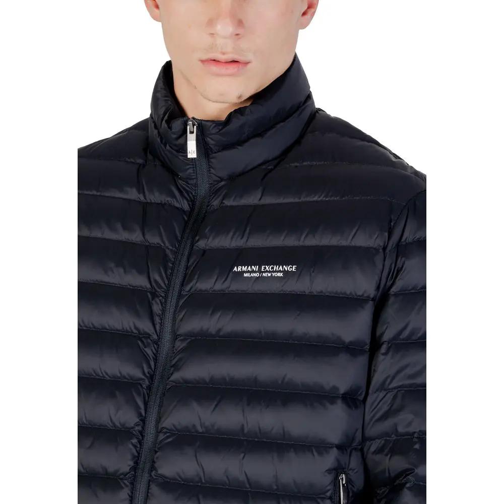 Armani Exchange Blue Polyamide Jacket