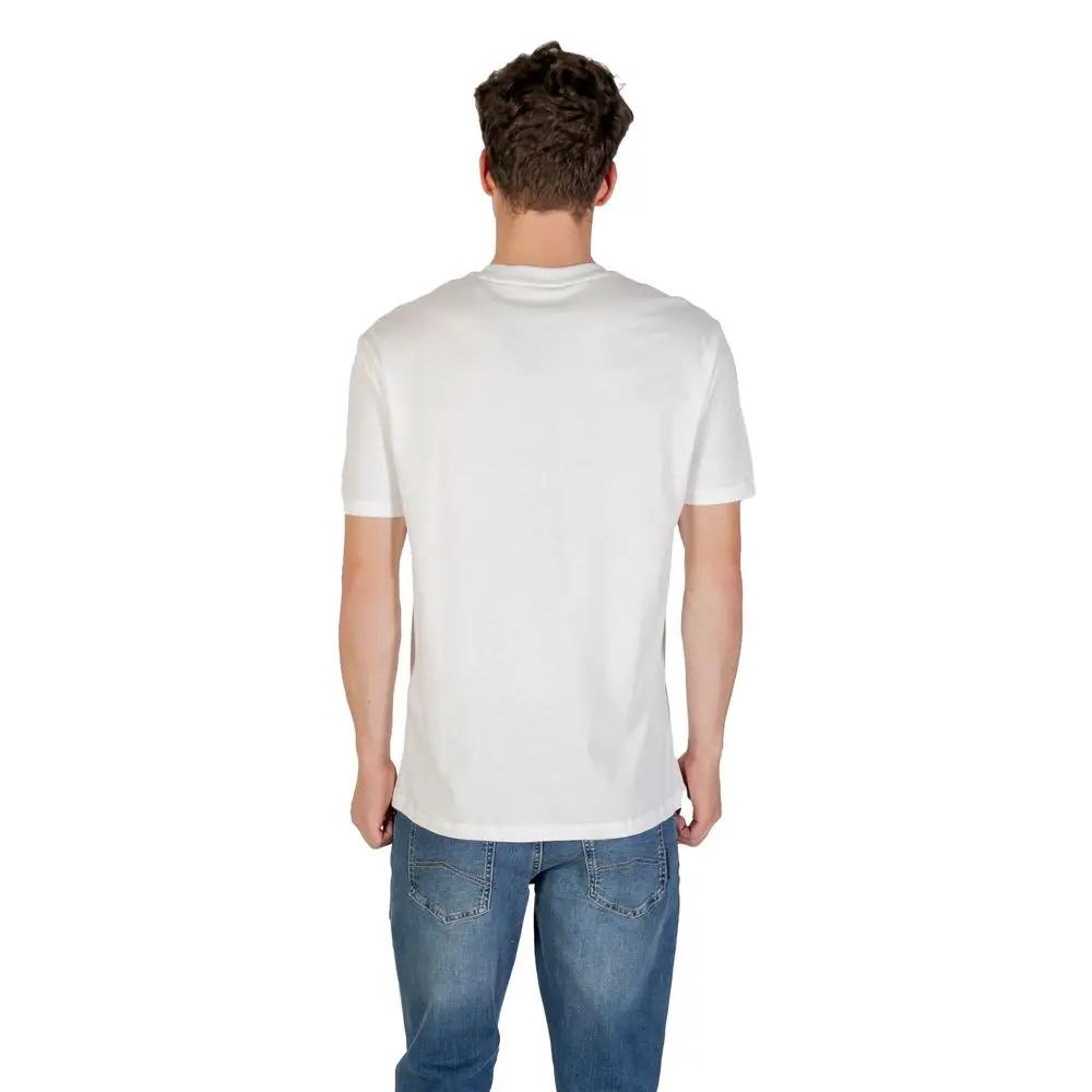 Armani Exchange Armani Exchange Cream Cotton T-Shirt