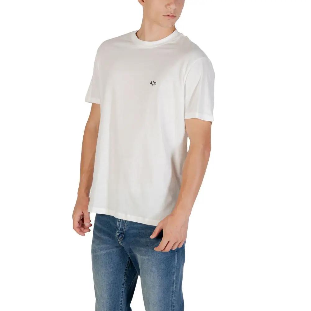 Armani Exchange Armani Exchange Cream Cotton T-Shirt