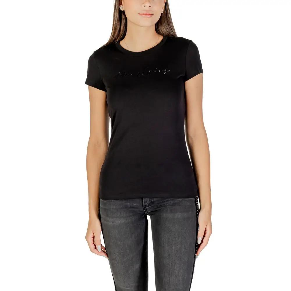 Armani Exchange Armani Exchange Black Cotton T-Shirt