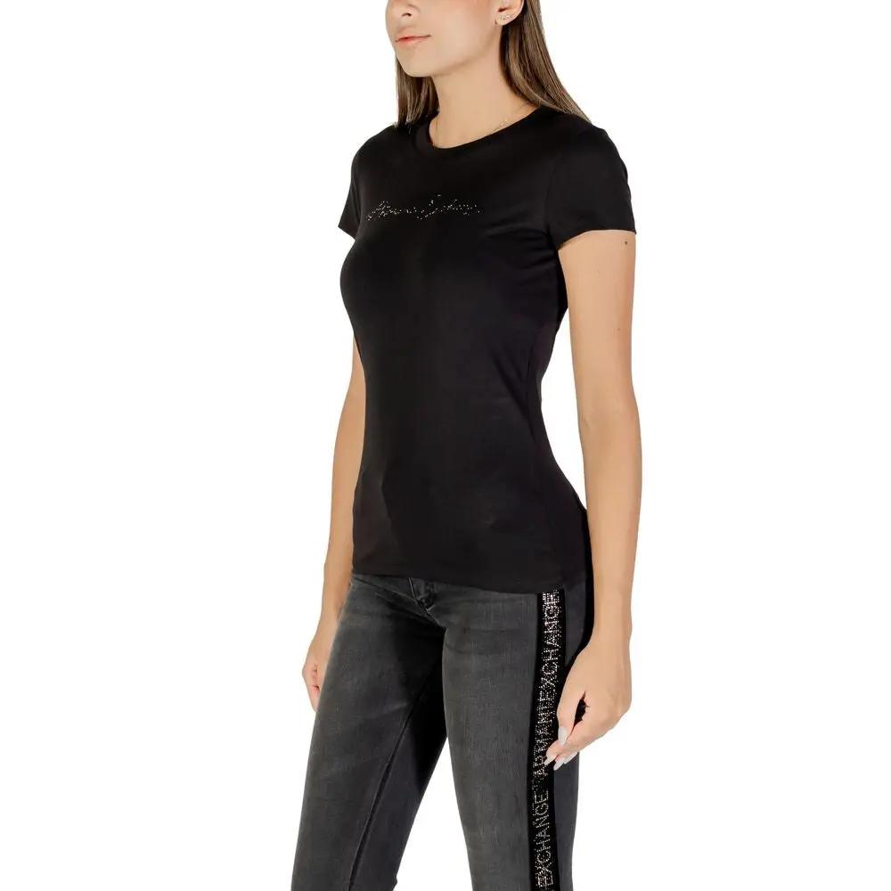 Armani Exchange Armani Exchange Black Cotton T-Shirt