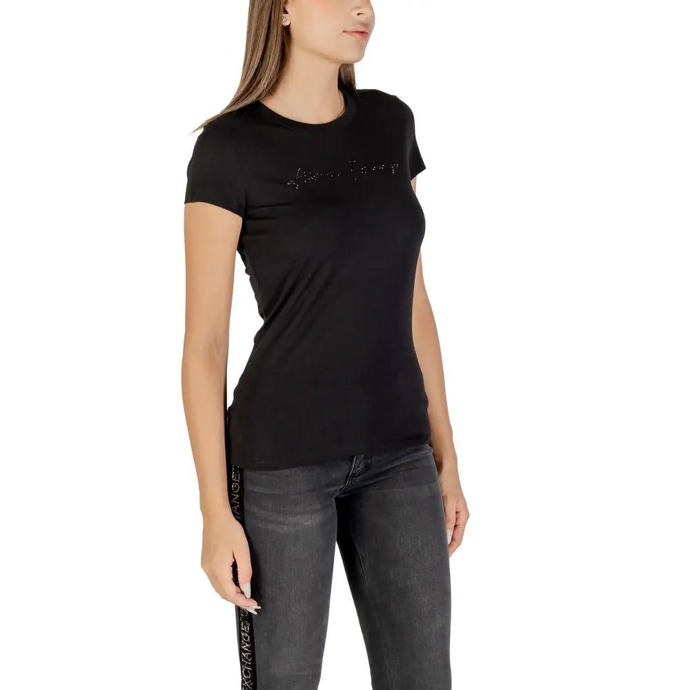 Armani Exchange Armani Exchange Black Cotton T-Shirt