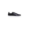 EA7 Emporio Armani Black Leather Sneakers