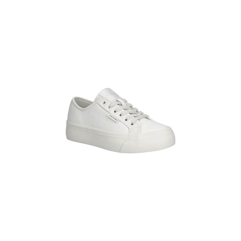 Calvin Klein Jeans White Leather Sneakers
