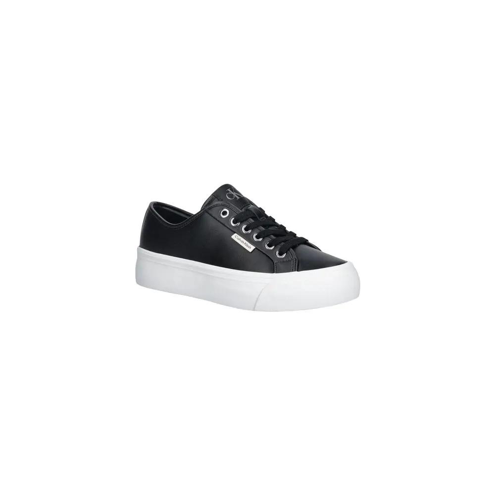 Calvin Klein Jeans Calvin Klein Jeans Black Leather Low Top Sneakers