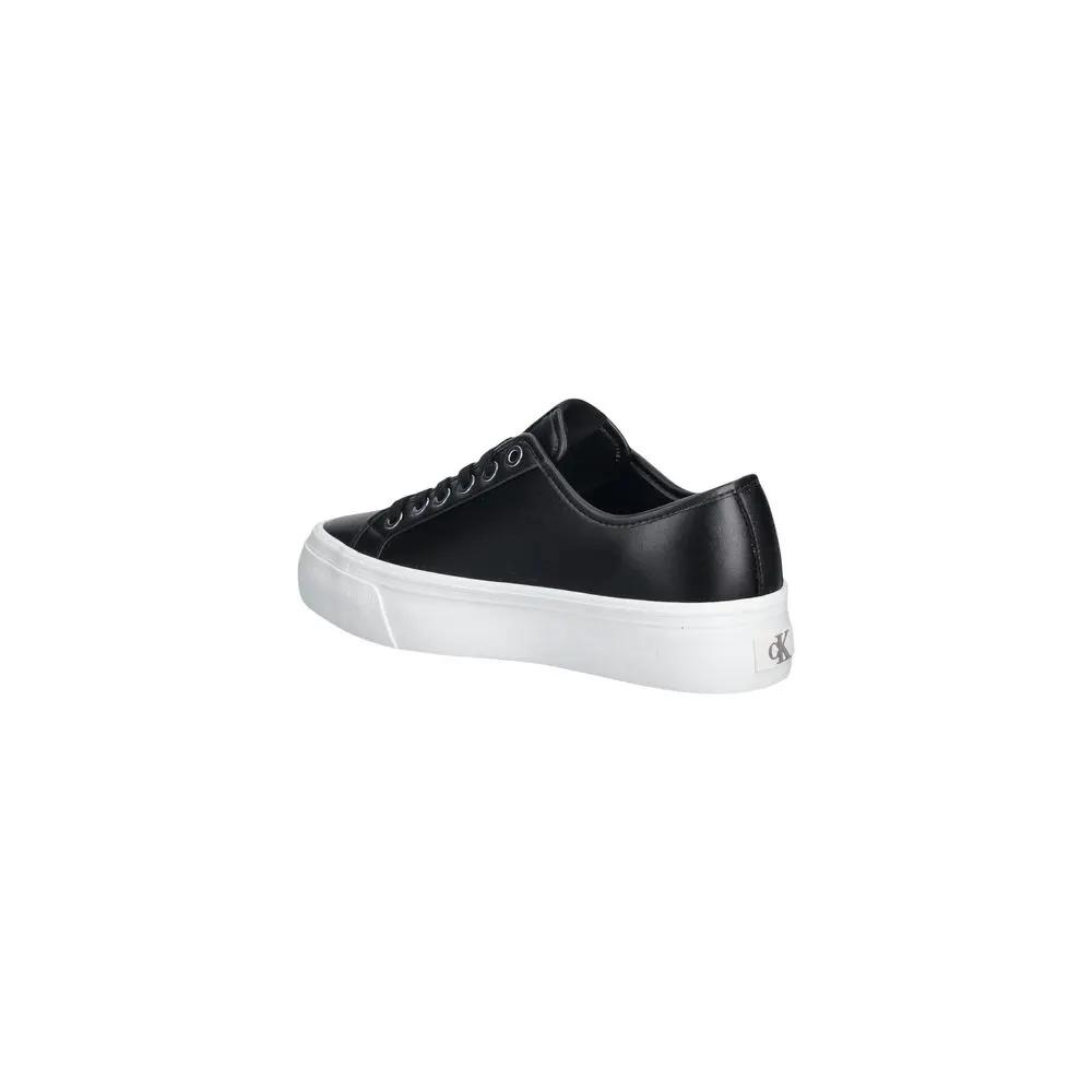 Calvin Klein Jeans Calvin Klein Jeans Black Leather Low Top Sneakers
