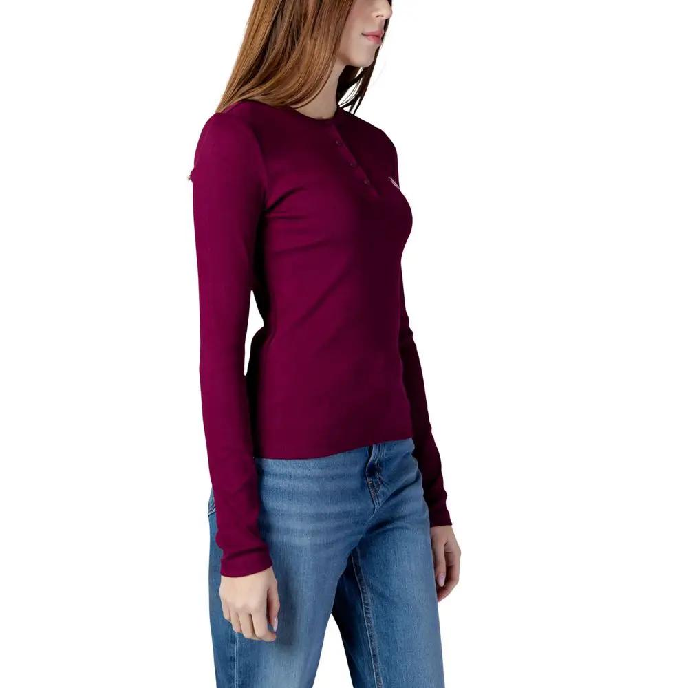 Calvin Klein Jeans Calvin Klein Jeans Bordeaux Cotton Long Sleeve T-Shirt