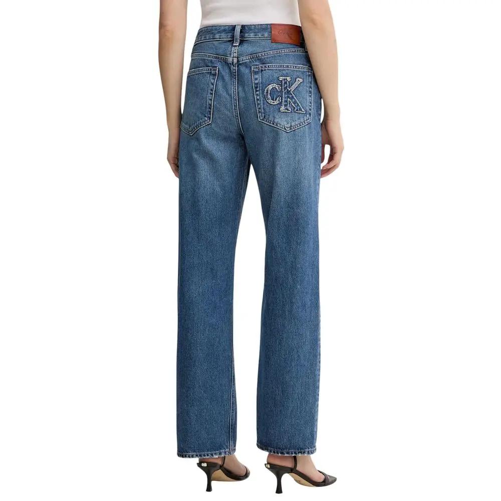 Calvin Klein Jeans Blue Cotton Mom Jeans