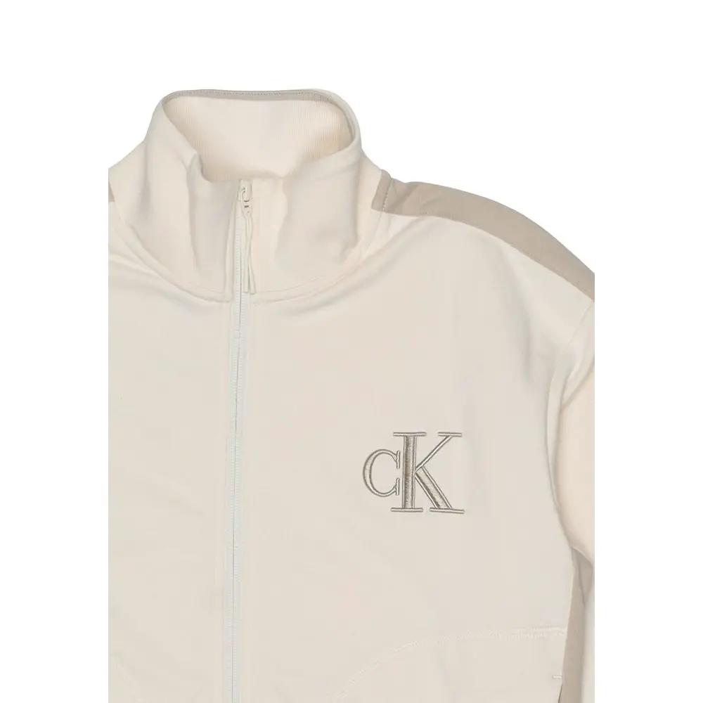 Calvin Klein Jeans Calvin Klein Jeans Beige Cotton Sweatshirt