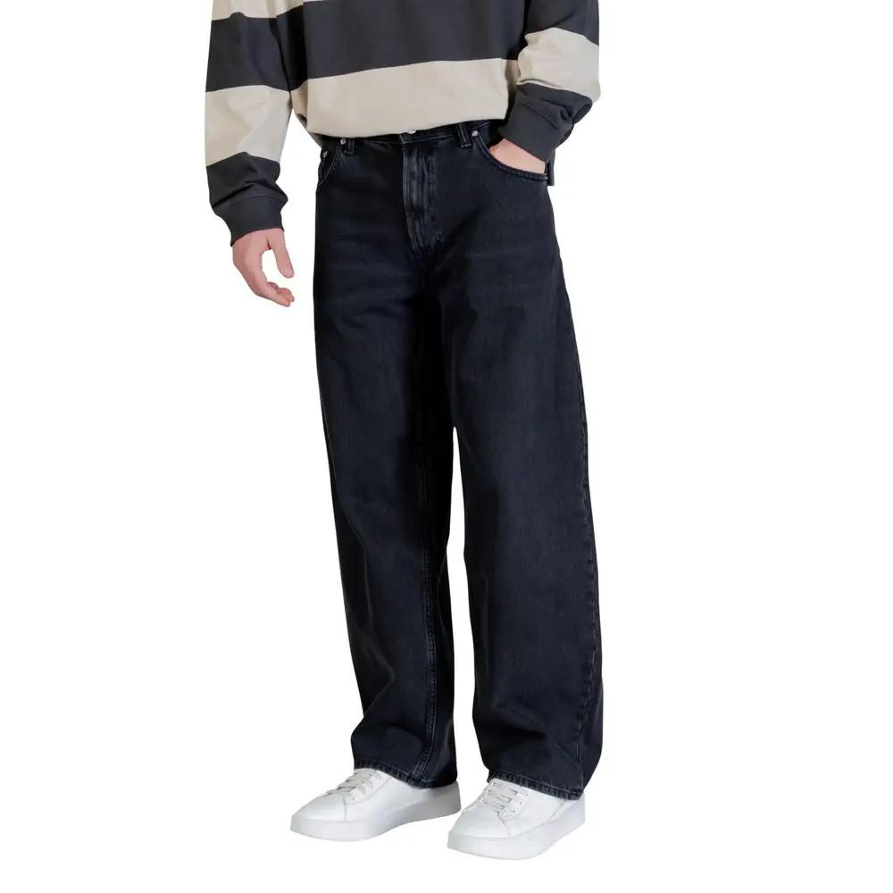 Calvin Klein Jeans Calvin Klein Jeans Black Cotton Relaxed Fit Jeans