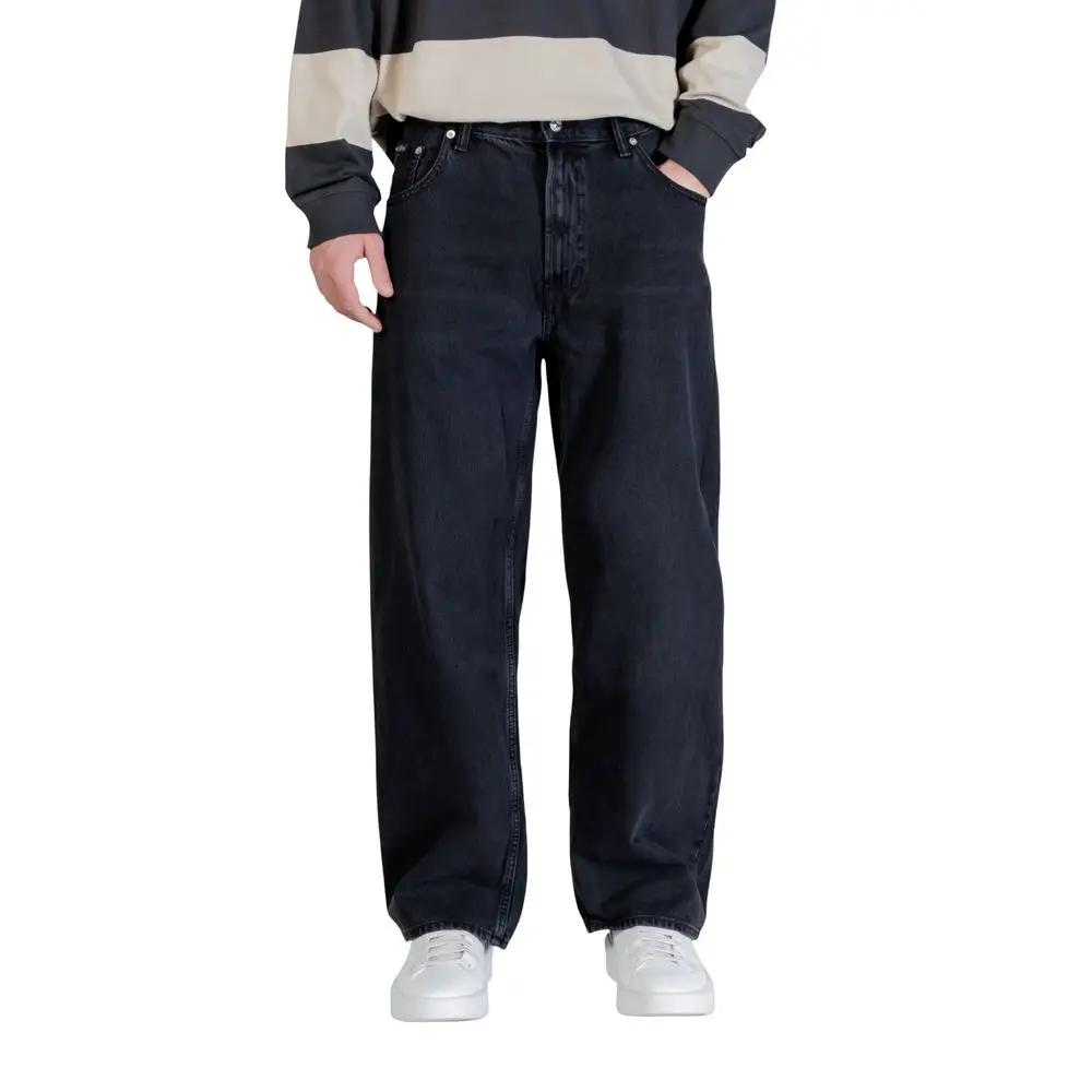 Calvin Klein Jeans Calvin Klein Jeans Black Cotton Relaxed Fit Jeans
