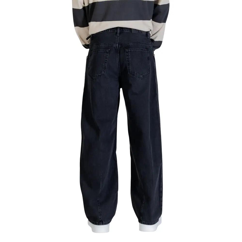 Calvin Klein Jeans Calvin Klein Jeans Black Cotton Relaxed Fit Jeans