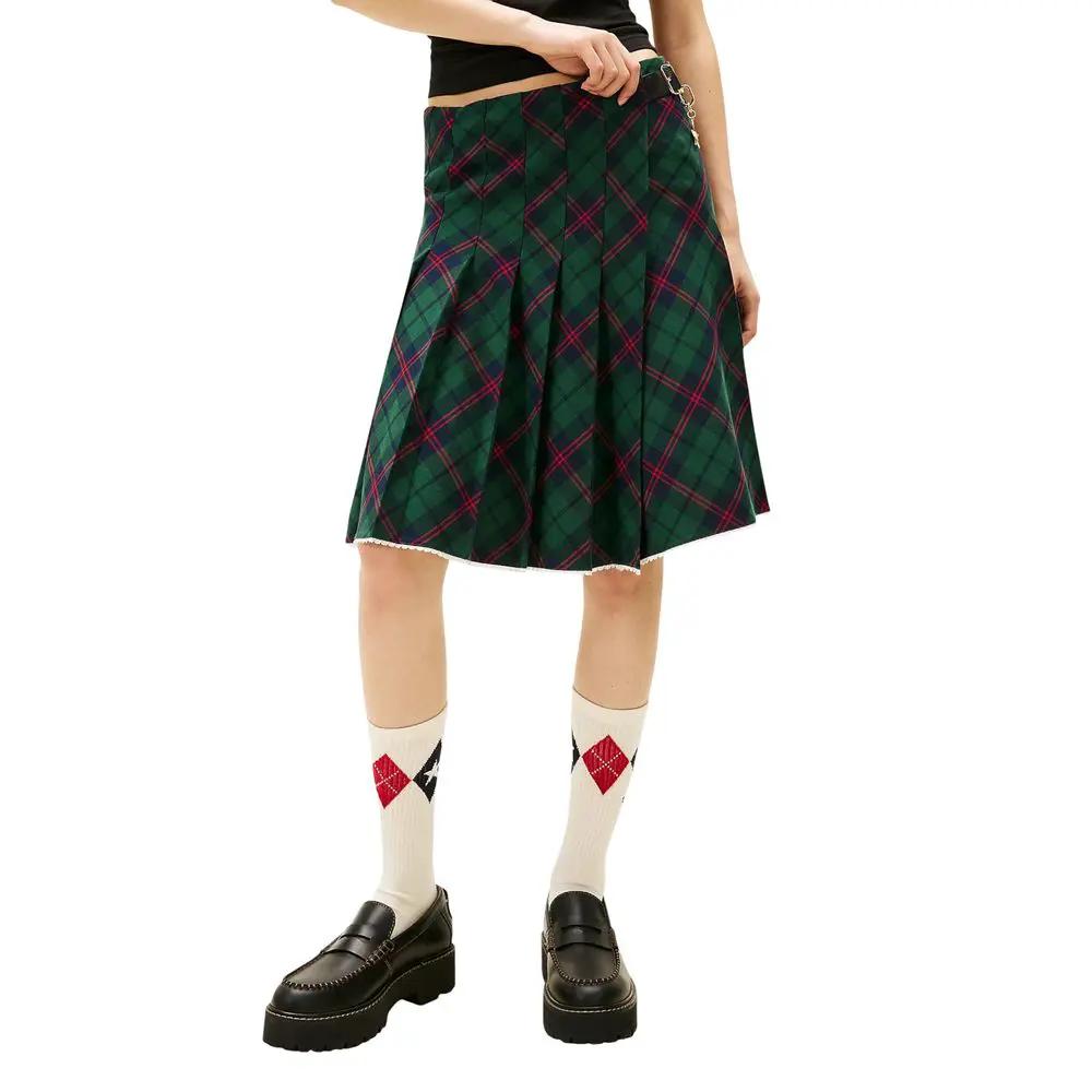 Tommy Hilfiger Jeans Bicolor Cotton Mini Skirt